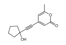 4-[2-(1-hydroxycyclopentyl)ethynyl]-6-methylpyran-2-one Structure