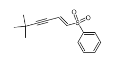 2,2-dimethyl-6-benzenesulfonylhex-3-yn-5-ene结构式