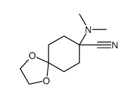 8-Dimethylamino-1,4-dioxaspiro[4.5]decan-8-carbonitrile Structure