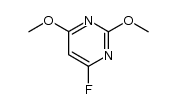2,4-dimethoxy-6-fluoropyrimidine结构式