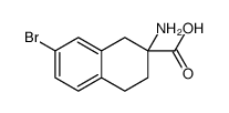 2-AMINO-7-BROMO-1,2,3,4-TETRAHYDRONAPHTHALENE-2-CARBOXYLIC ACID结构式