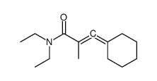 3-cyclohexylidene-N,N-diethyl-2-methyl-2-propenamide结构式
