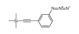 2-(3-azidophenyl)ethynyl-trimethylsilane结构式