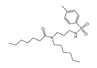 N-Hexyl-N-[3-(p-tolylsulfonylamino)propyl]heptanamide结构式
