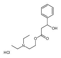 2-(diethylamino)ethyl 3-hydroxy-3-phenylpropanoate,hydrochloride结构式