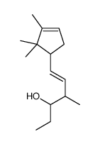 4-methyl-6-(2,2,3-trimethylcyclopent-3-en-1-yl)hex-5-en-3-ol Structure
