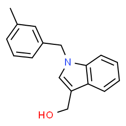 1-[(3-METHYLPHENYL)METHYL]-1H-INDOLE-3-METHANOL structure