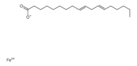 Tris[(9Z,12Z)-9,12-octadecadienoic acid] iron(III) salt结构式