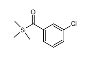 (3-chlorophenyl)(trimethylsilyl)methanone Structure