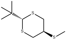 2α-tert-Butyl-5β-(methylthio)-1,3-dithiane结构式