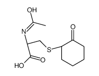 (2R)-2-acetamido-3-(2-oxocyclohexyl)sulfanylpropanoic acid结构式