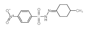 N-[(4-methylcyclohexylidene)amino]-4-nitro-benzenesulfonamide structure