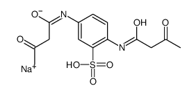 sodium,2,5-bis(3-oxobutanoylamino)benzenesulfonate Structure