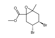 1-Carbomethoxy-2-methyl-1,2-oxido-trans-4,5-dibrom-cyclohexan结构式