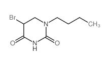 5-bromo-1-butyl-1,3-diazinane-2,4-dione结构式