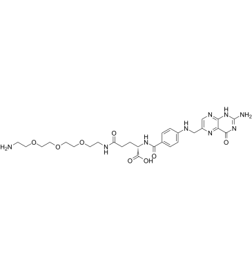 Folate-PEG3-amine structure