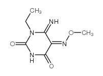 1-ETHYL-6-IMINODIHYDROPYRIMIDINE-2,4,5(3H)-TRIONE 5-(O-METHYLOXIME) structure
