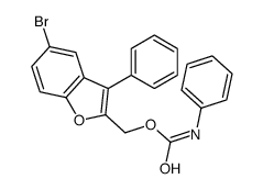 (5-bromo-3-phenyl-1-benzofuran-2-yl)methyl N-phenylcarbamate Structure