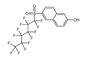 6-(1,1,2,2,3,3,4,4,5,5,6,6,6-tridecafluorohexylsulfonyl)naphthalen-2-ol Structure