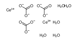 Carbonicacid, cerium(3+) salt (3:1), pentahydrate (9CI)结构式