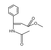 (Z)-methyl 3-acetamido-3-phenyl-2-propenoate Structure