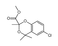 methyl 6-chloro-2,4,4-trimethyl-1,3-benzodioxine-2-carboxylate结构式