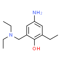 Phenol, 4-amino-2-[(diethylamino)methyl]-6-ethyl- (9CI) Structure