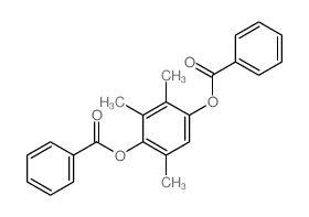 1,4-Benzenediol,2,3,5-trimethyl-, 1,4-dibenzoate structure