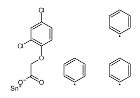 triphenylstannyl 2-(2,4-dichlorophenoxy)acetate Structure