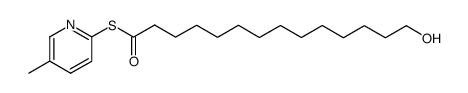 S-(5-methylpyridin-2-yl) 14-hydroxytetradecanethioate Structure