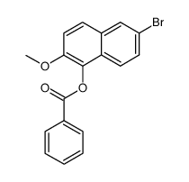 1-benzoyloxy-6-bromo-2-methoxynaphthalene结构式