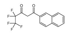 4,4,5,5,5-pentafluoro-1-naphthalen-2-ylpentane-1,3-dione结构式