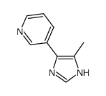 Pyridine,3-(5-methyl-1H-imidazol-4-yl)- (9CI)结构式