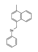 ((4-methylnaphthalen-1-yl)methyl)(phenyl)selane Structure