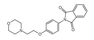 N-(4-(beta-N'-morpholinoethoxy)phenyl)phthalimide Structure