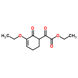 ethyl 2-(3-ethoxy-2-oxocyclohex-3-enyl)-2-oxoacetate Structure