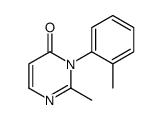 2-methyl-3-(2-methylphenyl)pyrimidin-4-one结构式