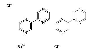dichlororuthenium, 2-pyrazin-2-ylpyrazine结构式
