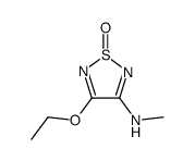 3-ethoxy-4-(methylamino)-1,2,5-thiadiazole 1-oxide Structure