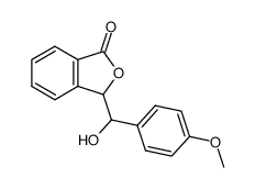 3-(hydroxy(4-methoxyphenyl)methyl)isobenzofuran-1(3H)-one Structure