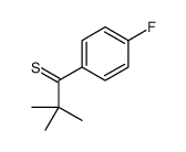 1-(4-fluorophenyl)-2,2-dimethylpropane-1-thione结构式