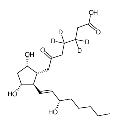 6-keto Prostaglandin F1α-d4结构式