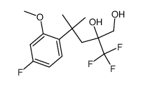 4-(4-fluoro-2-methoxyphenyl)-2-hydroxy-4-methyl-2-(trifluoromethyl)pentanol Structure
