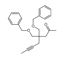 4,4-bis(phenylmethoxymethyl)oct-6-yn-2-one结构式