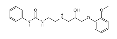 1-{2-[2-Hydroxy-3-(2-methoxy-phenoxy)-propylamino]-ethyl}-3-phenyl-urea Structure