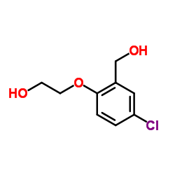 2-[4-Chloro-2-(hydroxymethyl)phenoxy]ethanol结构式