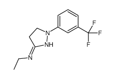 N-ethyl-2-[3-(trifluoromethyl)phenyl]-3,4-dihydropyrazol-5-amine Structure