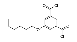 4-hexoxypyridine-2,6-dicarbonyl chloride结构式