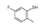 5-氟-2-甲基硫代苯酚结构式