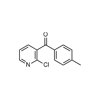 (2-氯吡啶-3-基)(对甲苯基)甲酮结构式